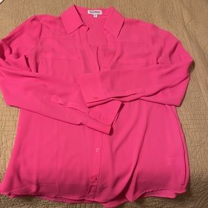 Bright Pink Portofino Shirt by Express